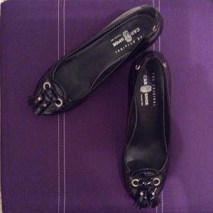 Car Shoe Leather Pumps